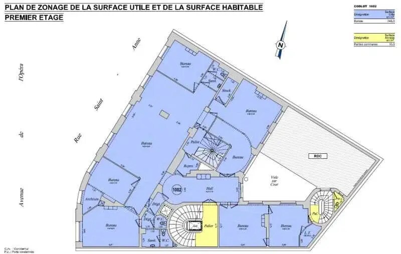 12 Avenue De L'Opera, Paris en alquiler Plano de la planta- Imagen 1 de 1
