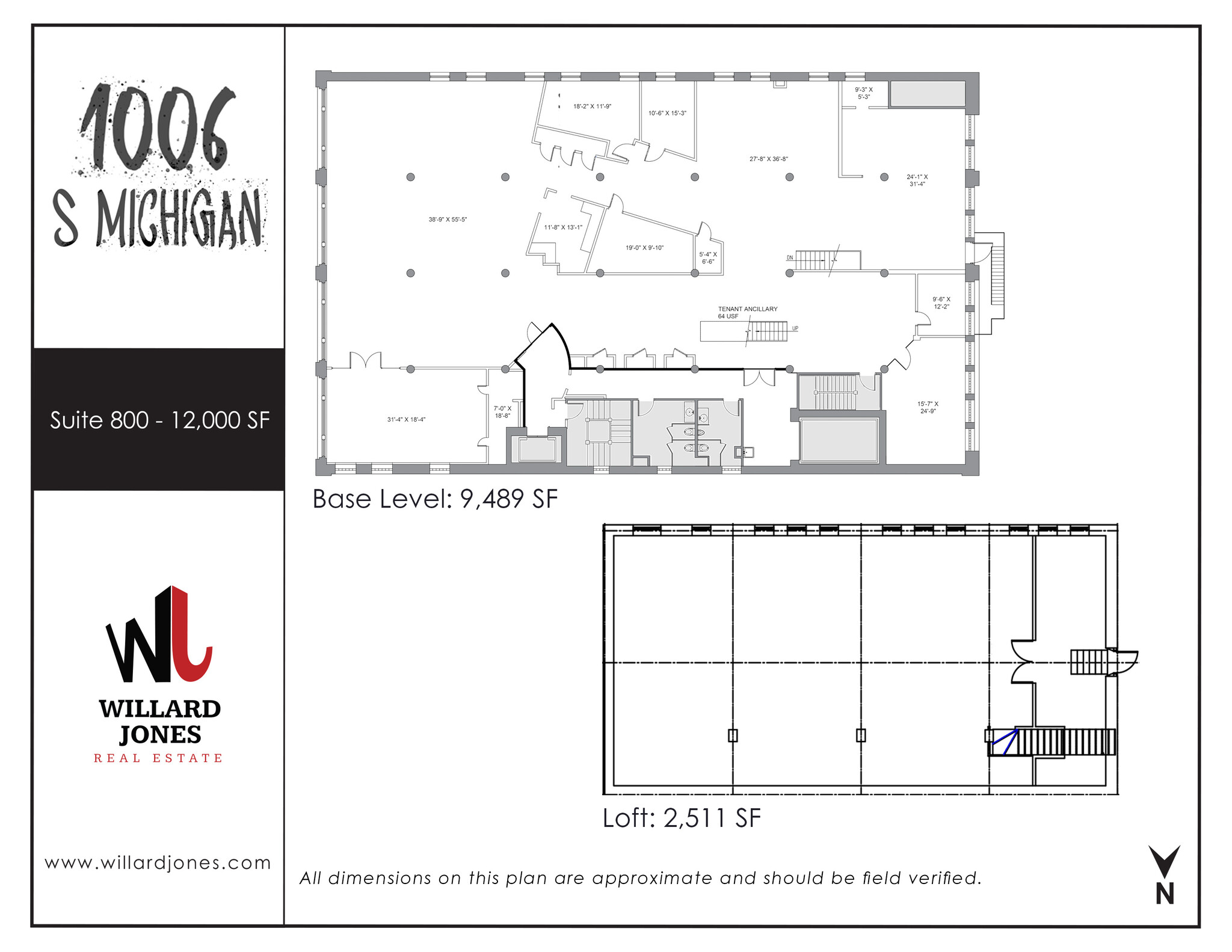 1006 S Michigan Ave, Chicago, IL en alquiler Plano de la planta- Imagen 1 de 10