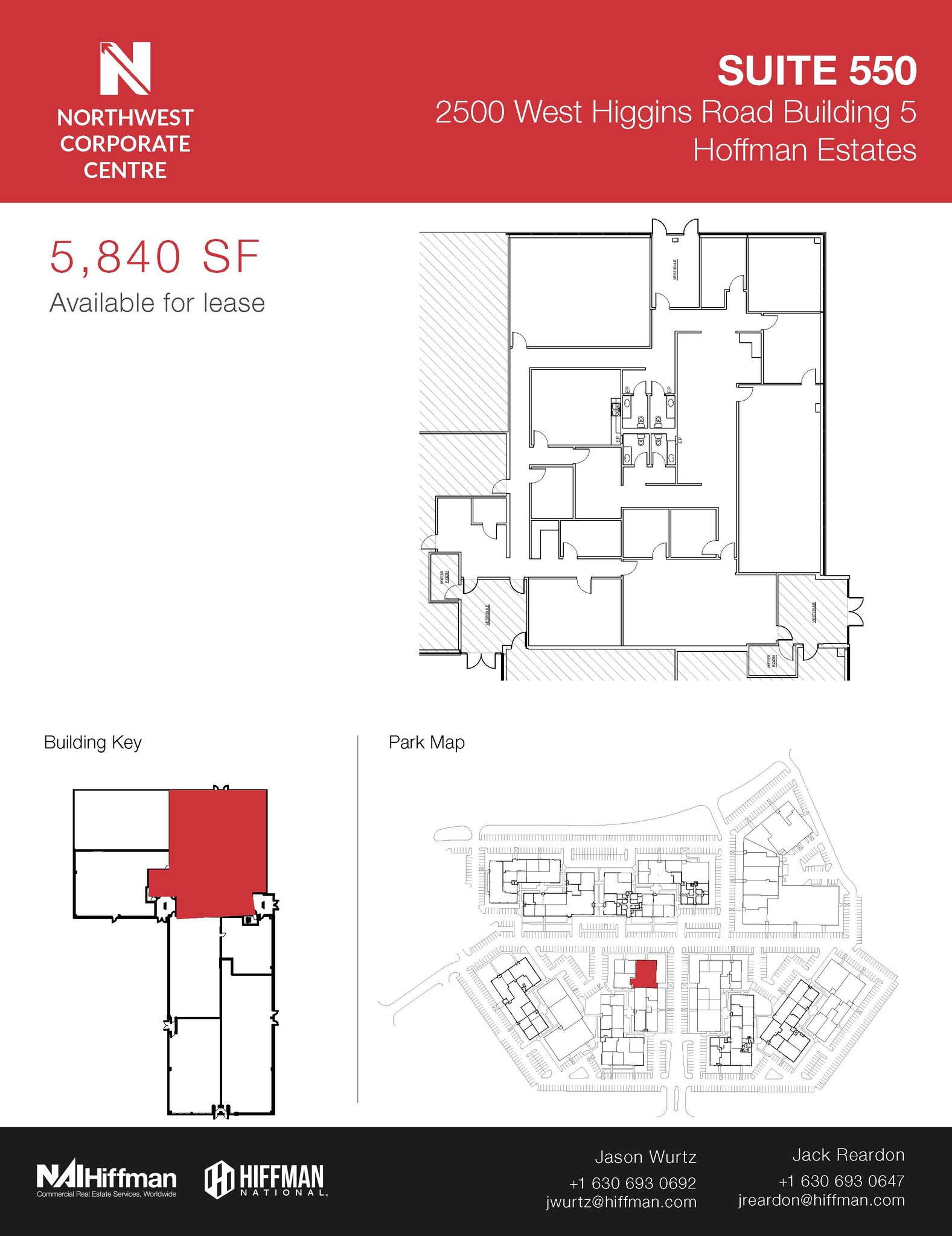 2500 W Higgins Rd, Hoffman Estates, IL en alquiler Plano de la planta- Imagen 1 de 1