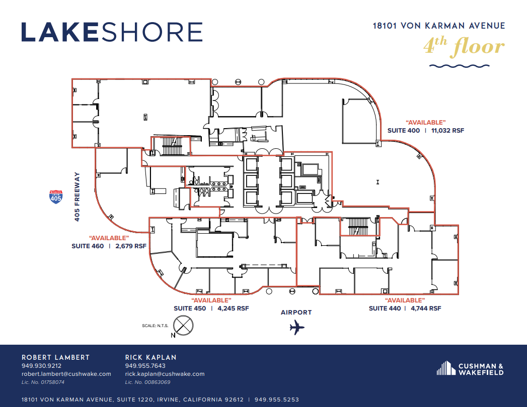 18101 Von Karman Ave, Irvine, CA en alquiler Plano de la planta- Imagen 1 de 1