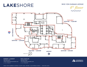 18101 Von Karman Ave, Irvine, CA en alquiler Plano de la planta- Imagen 1 de 1