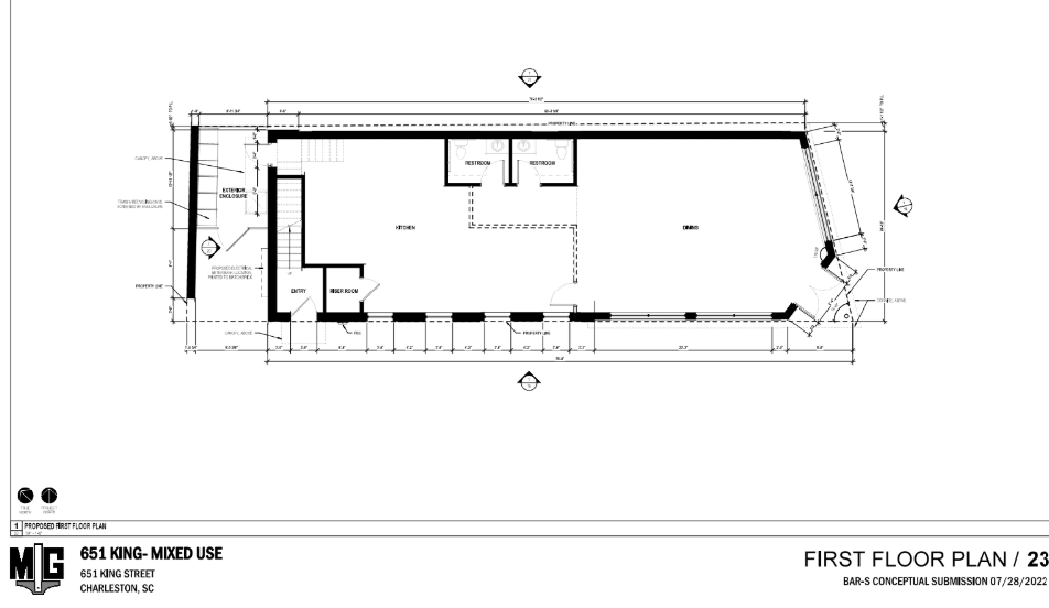 651 King St, Charleston, SC en alquiler - Plano de la planta - Imagen 2 de 6