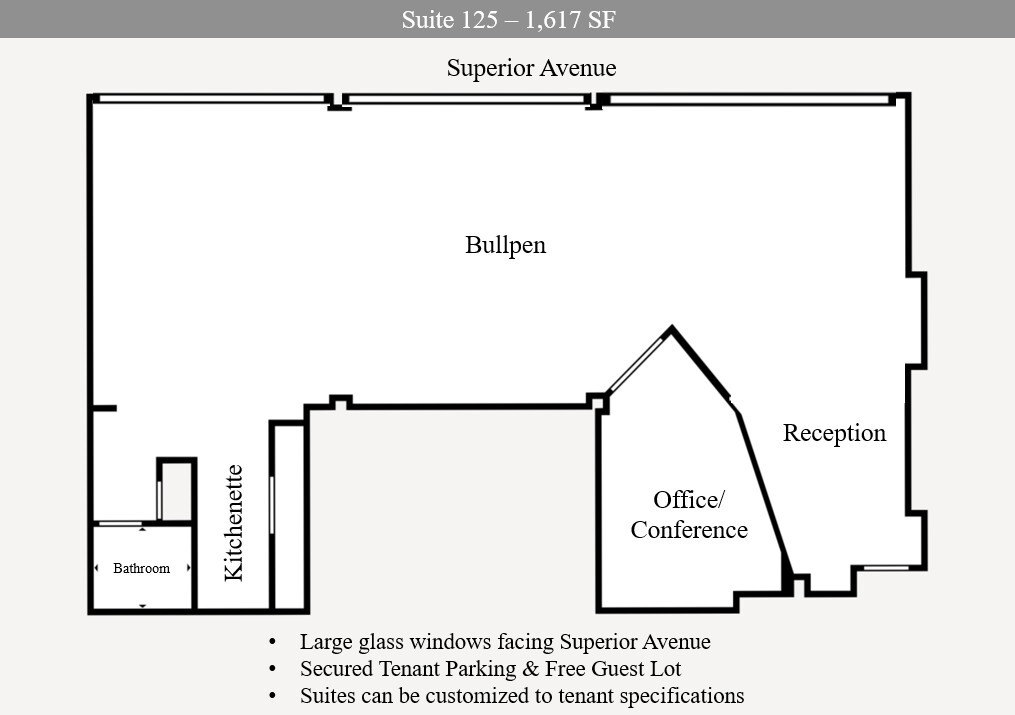 1900-2100 Superior Ave, Cleveland, OH en alquiler Foto del edificio- Imagen 1 de 2