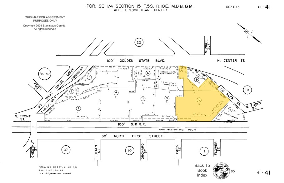 503-601 N Golden State Blvd, Turlock, CA en venta - Plano de solar - Imagen 2 de 4