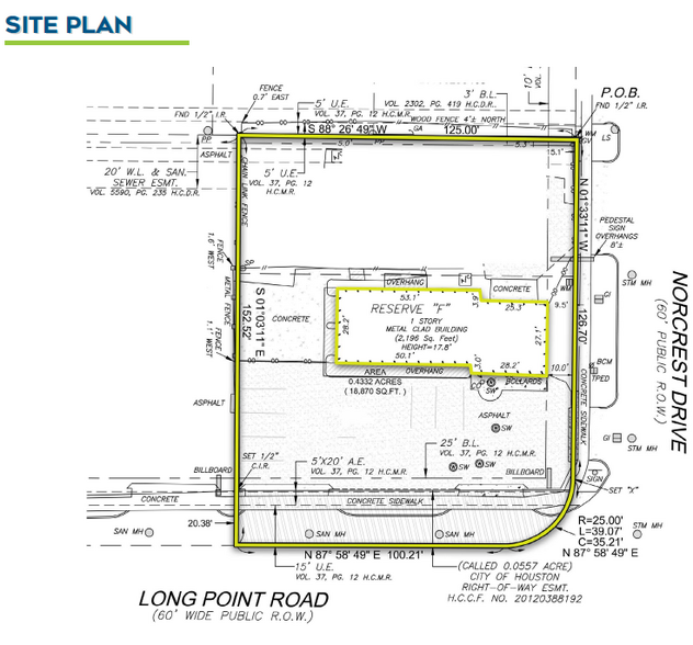 8500 Long Point Rd, Houston, TX en alquiler - Plano del sitio - Imagen 3 de 4