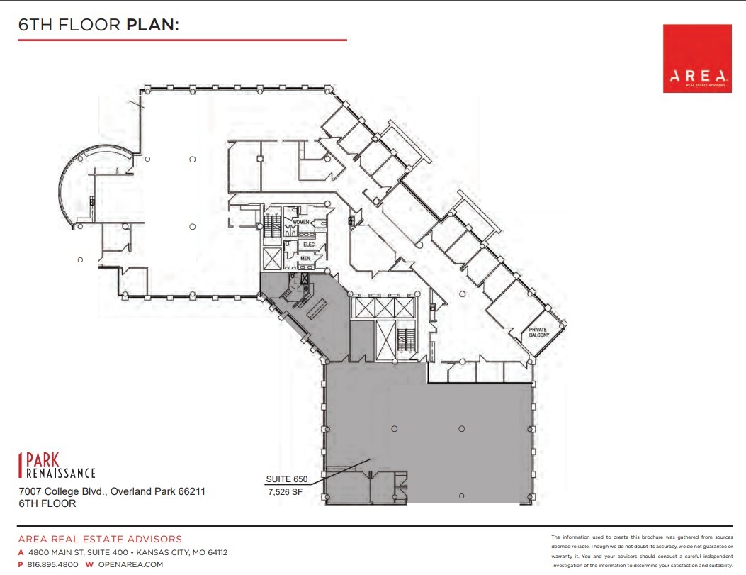 7007 College Blvd, Overland Park, KS en alquiler Plano de la planta- Imagen 1 de 1