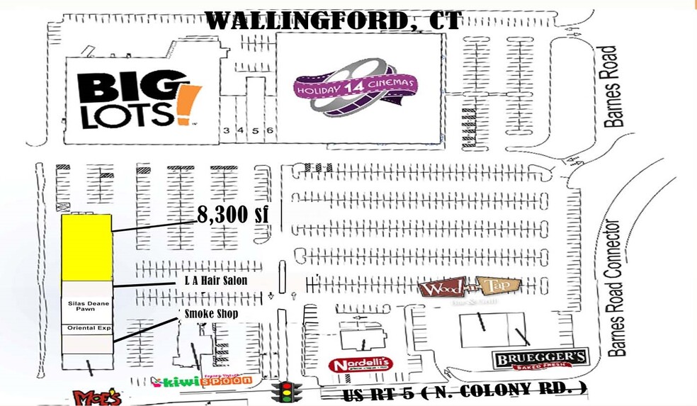 950-978 N Colony Rd, Wallingford, CT en alquiler - Plano del sitio - Imagen 3 de 4