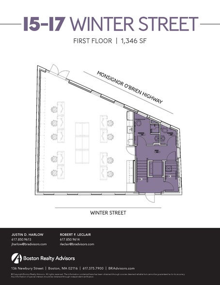 15-17 Winter St, Cambridge, MA en alquiler - Plano de la planta - Imagen 3 de 24