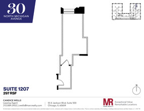 30 N Michigan Ave, Chicago, IL en alquiler Plano de la planta- Imagen 1 de 3