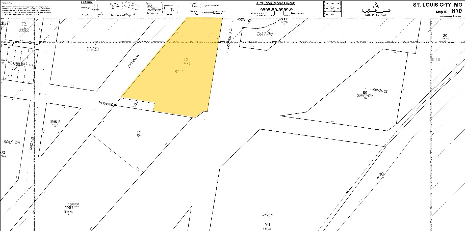 4120 S Broadway, Saint Louis, MO en alquiler Plano de solar- Imagen 1 de 3