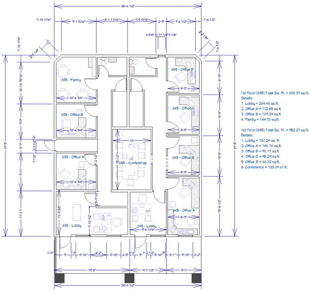 835-855 Michigan Ave, Marysville, MI en alquiler - Plano de la planta - Imagen 3 de 20