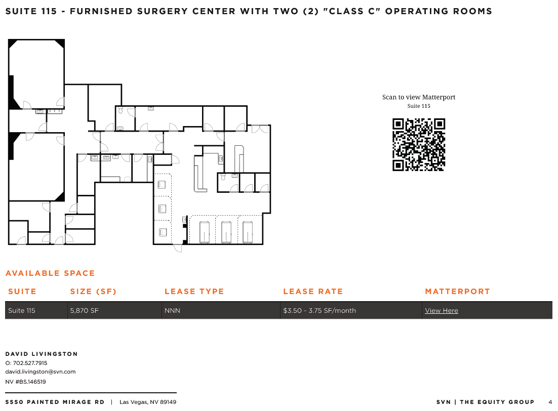 5550 Painted Mirage Rd, Las Vegas, NV en alquiler Plano de la planta- Imagen 1 de 10