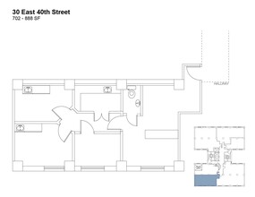 30 E 40th St, New York, NY en alquiler Plano de la planta- Imagen 1 de 6