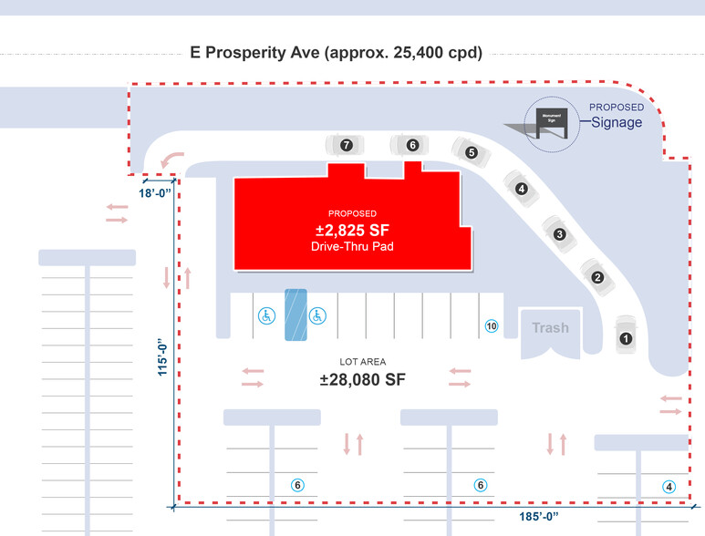 1145 E Prosperity Ave, Tulare, CA en venta - Plano del sitio - Imagen 2 de 3