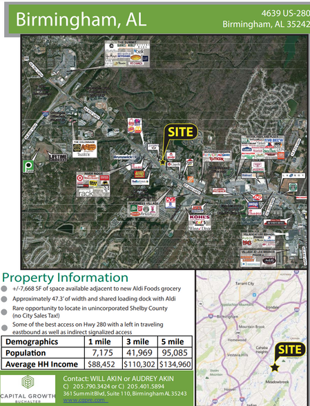 4639 Highway 280, Birmingham, AL en alquiler - Plano del sitio - Imagen 2 de 3