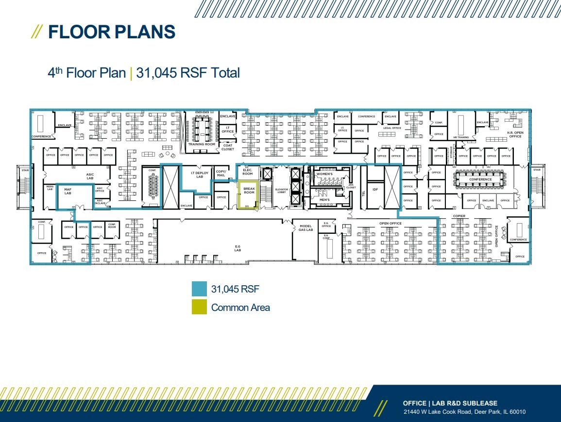 21440 Lake Cook Rd, Deer Park, IL en alquiler Plano de la planta- Imagen 1 de 1