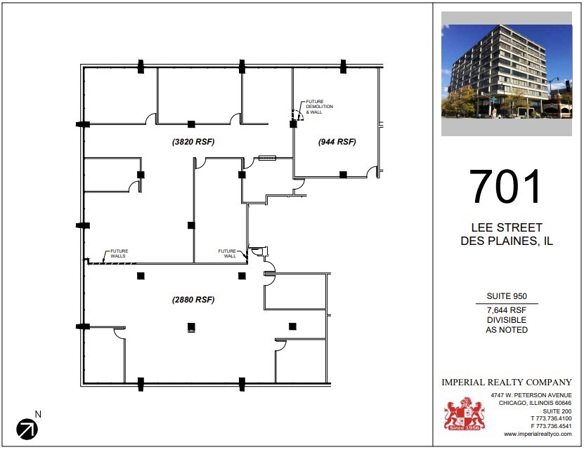 701 Lee St, Des Plaines, IL en alquiler Plano de la planta- Imagen 1 de 1