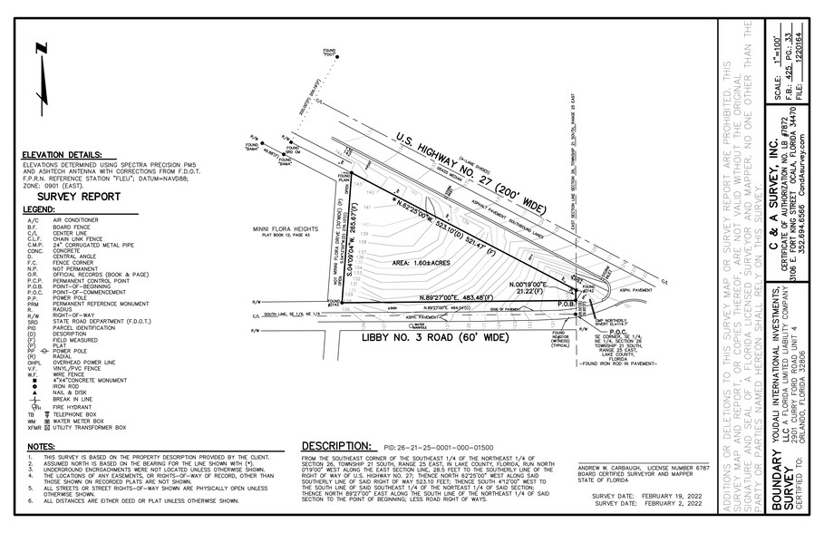 US Highway 27, Groveland, FL en venta - Plano del sitio - Imagen 2 de 2