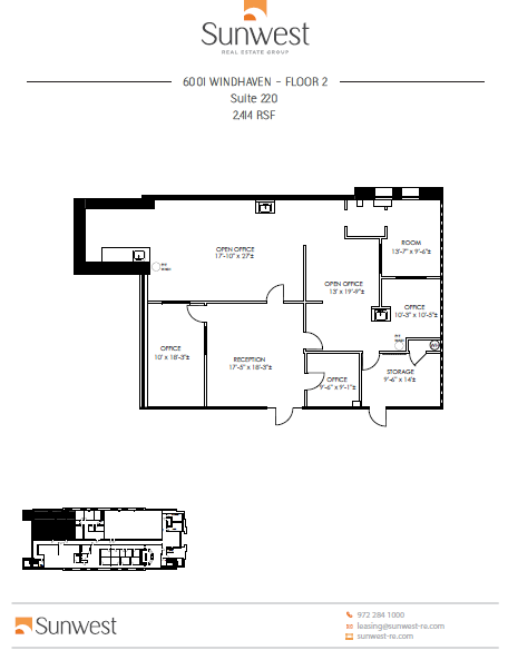 6001 Windhaven Pky, Plano, TX en alquiler Plano de la planta- Imagen 1 de 3