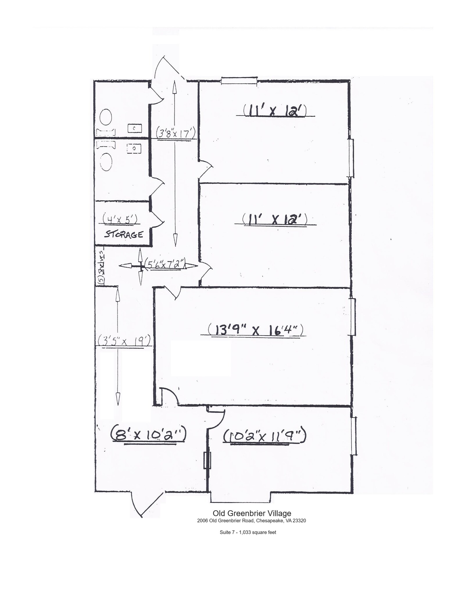 2010 Old Greenbrier Rd, Chesapeake, VA en alquiler Plano del sitio- Imagen 1 de 1