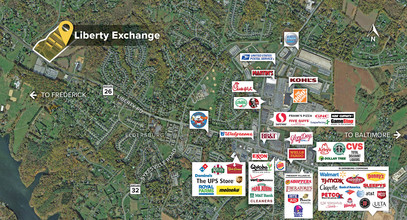 5957 Exchange Dr, Eldersburg, MD - vista aérea  vista de mapa