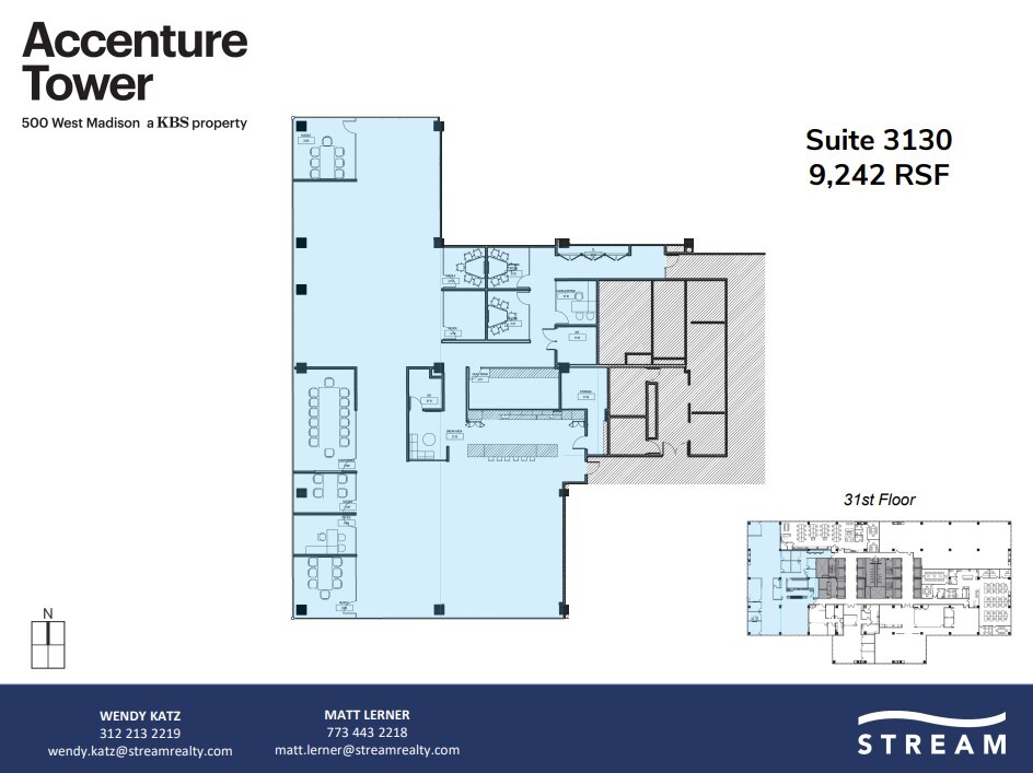 500 W Madison St, Chicago, IL en alquiler Plano de la planta- Imagen 1 de 1