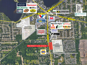 781-885 Sumpter Rd, Belleville, MI - VISTA AÉREA  vista de mapa - Image1