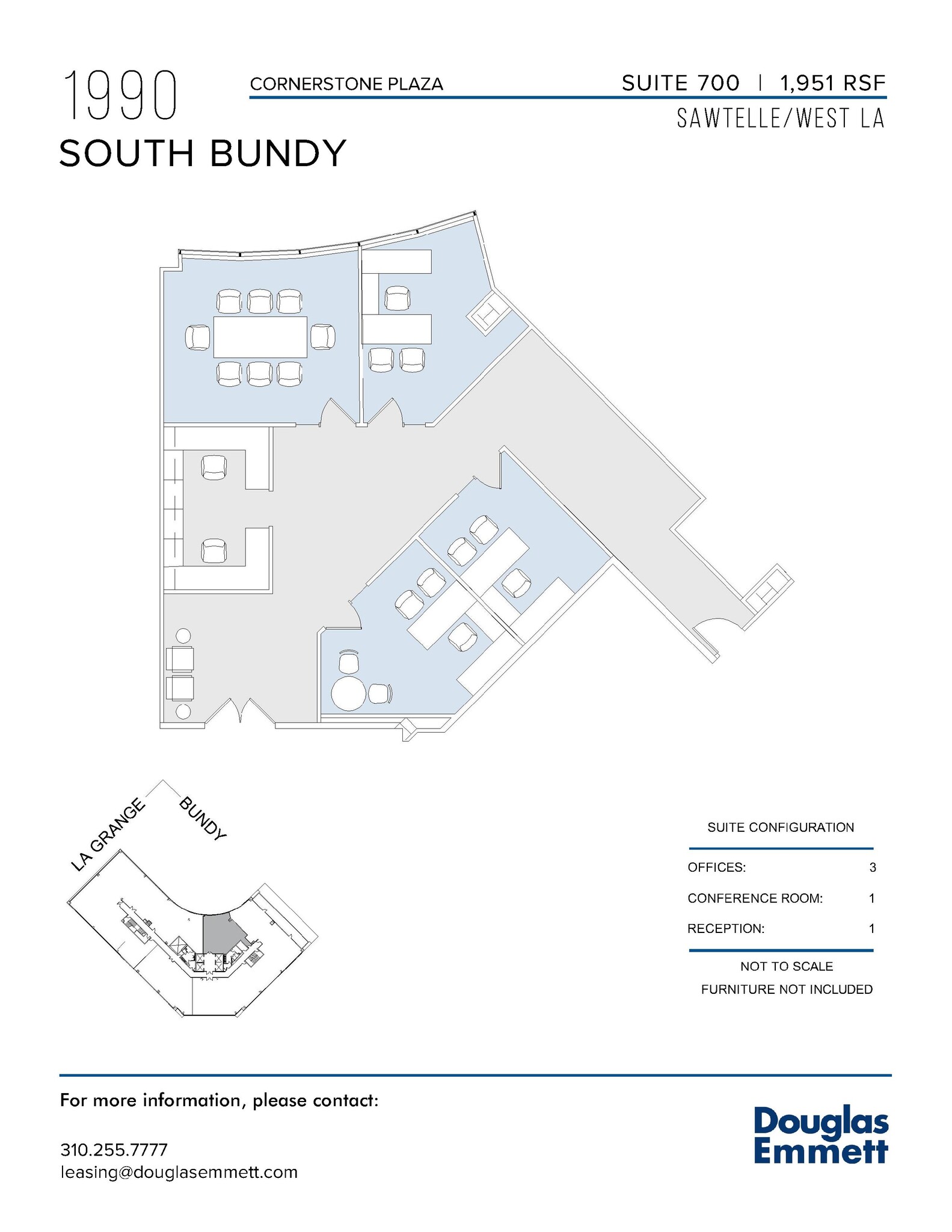 1990 S Bundy Dr, Los Angeles, CA en alquiler Plano de la planta- Imagen 1 de 1