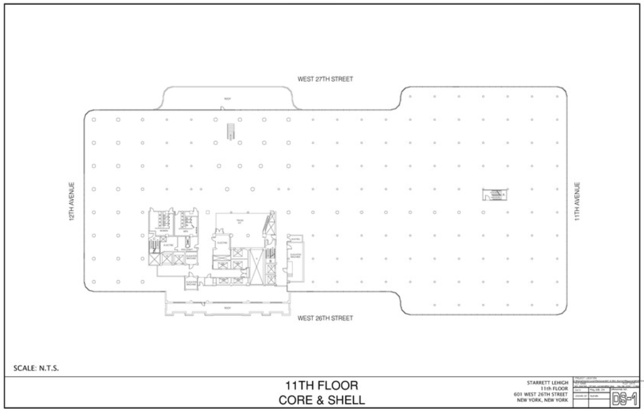 601 W 26th St, New York, NY en alquiler Plano de la planta- Imagen 1 de 9