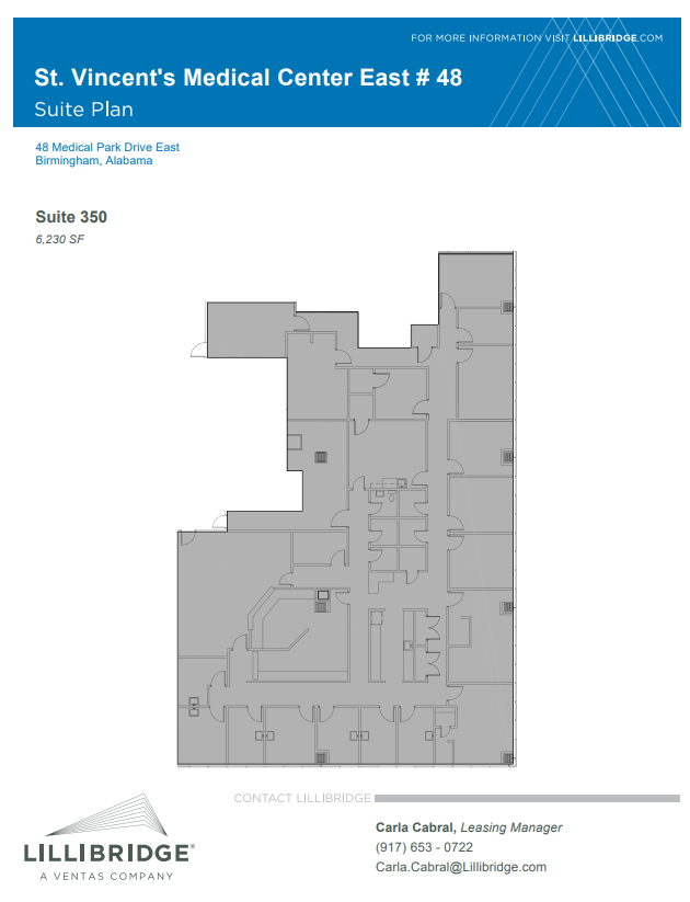 46-52 Medical Park Dr E, Birmingham, AL en alquiler Plano de la planta- Imagen 1 de 1