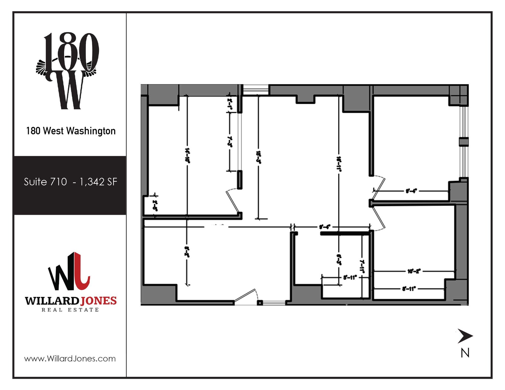 180 W Washington St, Chicago, IL en alquiler Plano de la planta- Imagen 1 de 1