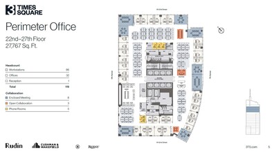 3 Times Sq, New York, NY en alquiler Plano de la planta- Imagen 2 de 3