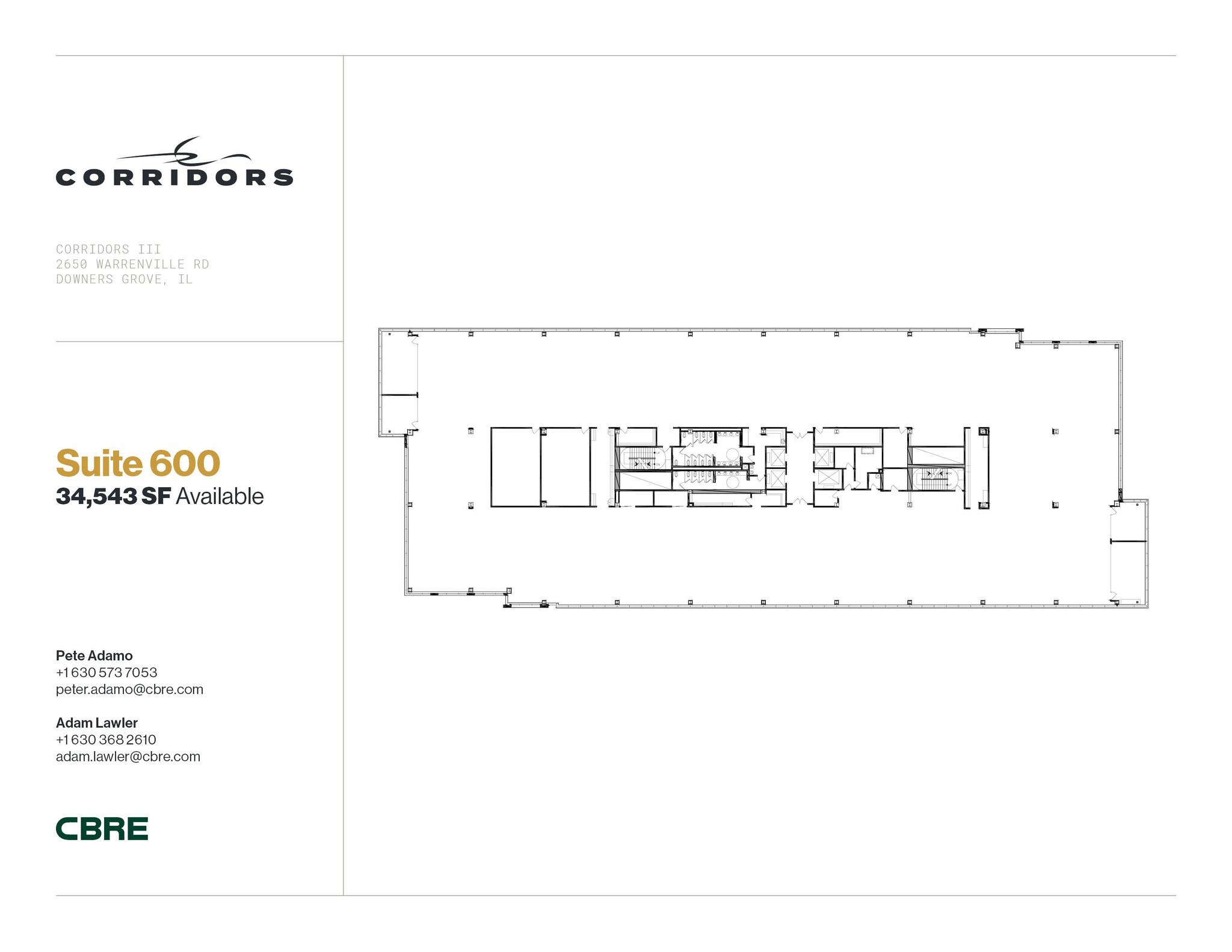 2651 Warrenville Rd, Downers Grove, IL en alquiler Plano de la planta- Imagen 1 de 1