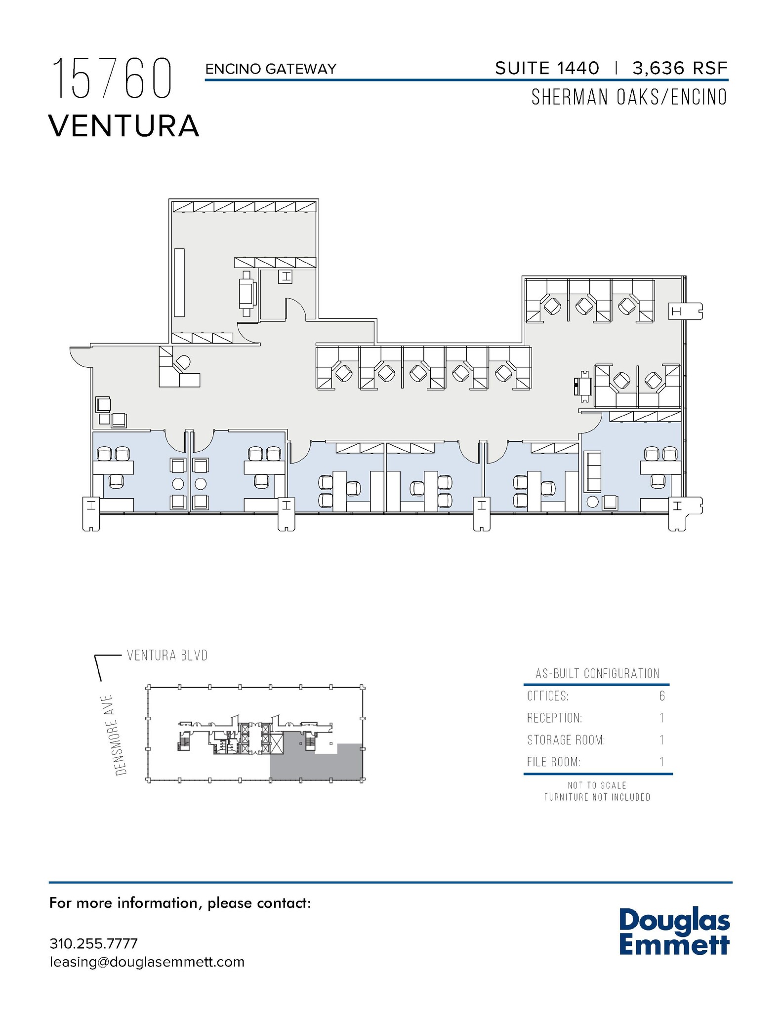 15760 Ventura Blvd, Encino, CA en alquiler Plano de la planta- Imagen 1 de 1