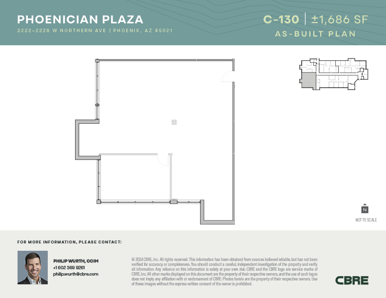 2222-2228 W Northern Ave, Phoenix, AZ en alquiler Plano de la planta- Imagen 1 de 3