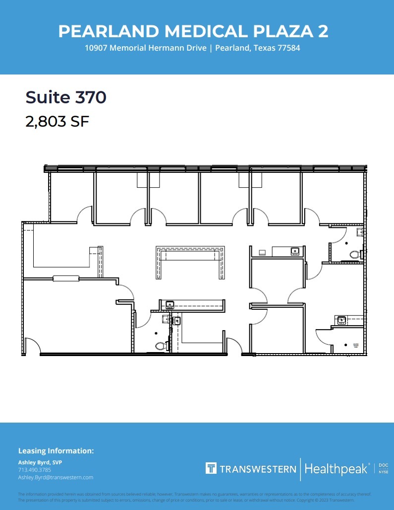 10907 Memorial Hermann Dr, Pearland, TX en alquiler Plano de la planta- Imagen 1 de 1