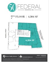 50 Federal St, Boston, MA en alquiler Plano de la planta- Imagen 2 de 2