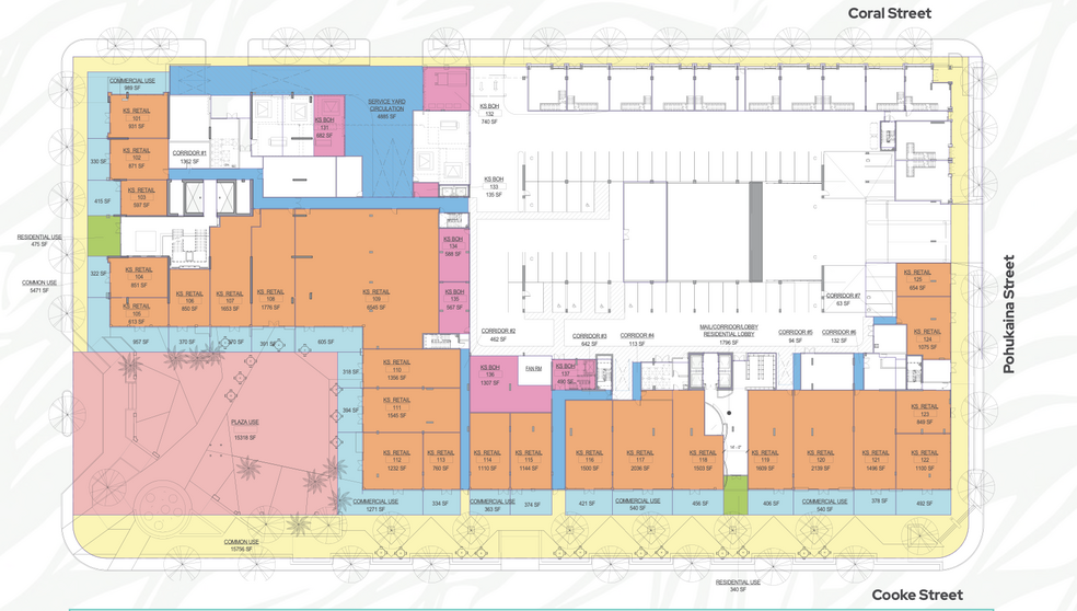 404 Cooke St, Honolulu, HI en alquiler - Plano de la planta - Imagen 2 de 9