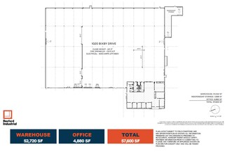 1020 Bixby Dr, City Of Industry, CA en alquiler Plano de la planta- Imagen 1 de 2