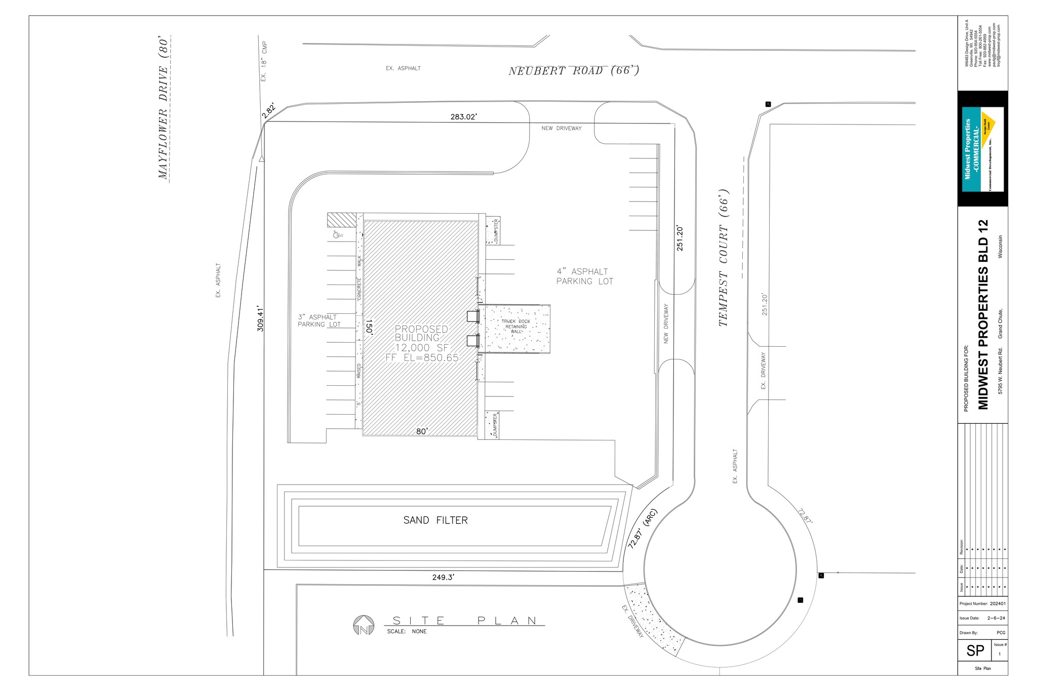 5795 Neubert Rd, Appleton, WI en alquiler Plano del sitio- Imagen 1 de 1