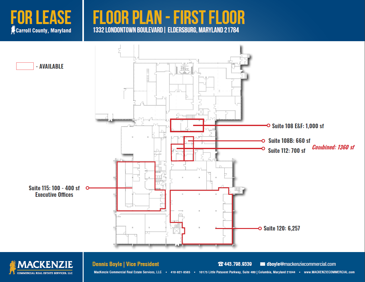 1332 Londontown Blvd, Eldersburg, MD en alquiler Plano de la planta- Imagen 1 de 1