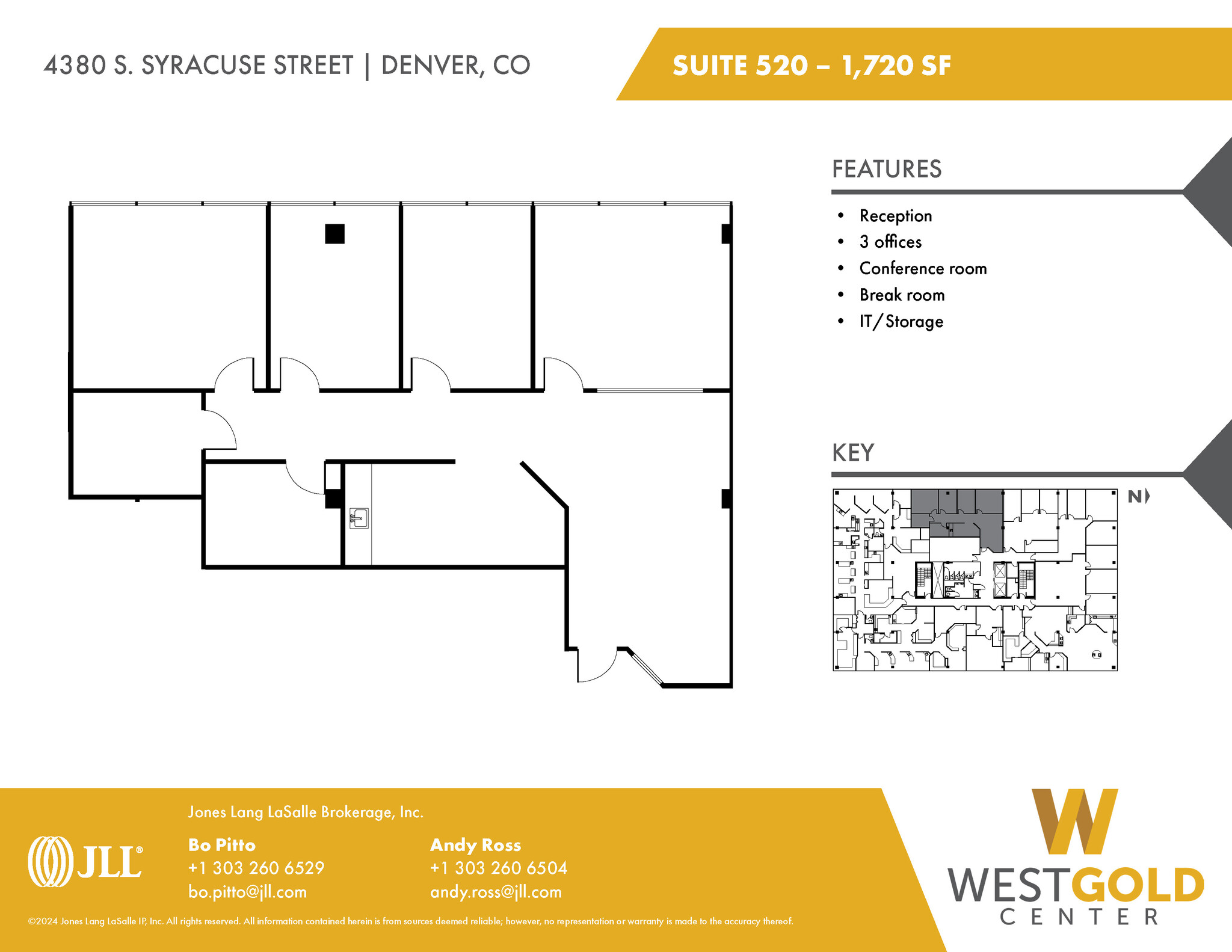 4380 S Syracuse St, Denver, CO en alquiler Plano de la planta- Imagen 1 de 1