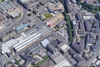 Queen St, Huddersfield, WYK - Aérea vista de mapa