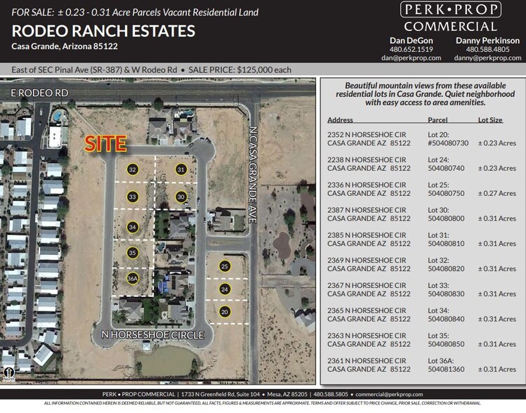 SEC Pinal Ave & Rodeo Rd, Casa Grande, AZ en venta - Foto del edificio - Imagen 1 de 1