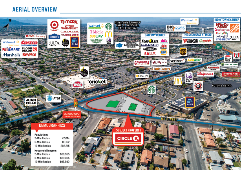 50200 Cesar Chavez St, Coachella, CA en venta - Vista aérea - Imagen 3 de 5