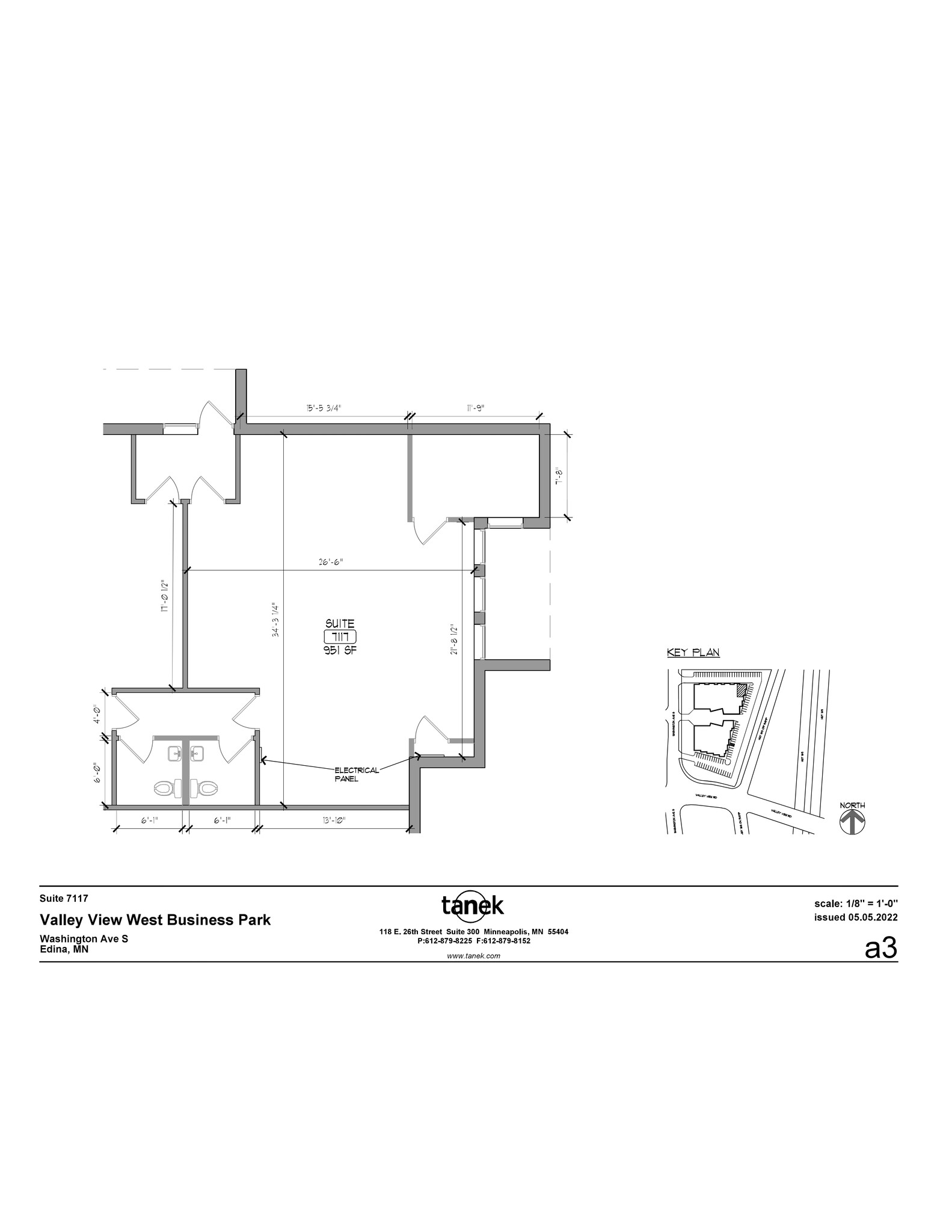 7115-7133 Washington Ave S, Edina, MN en alquiler Plano del sitio- Imagen 1 de 1