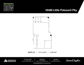 10480 Little Patuxent Pky, Columbia, MD en alquiler Plano de la planta- Imagen 1 de 1