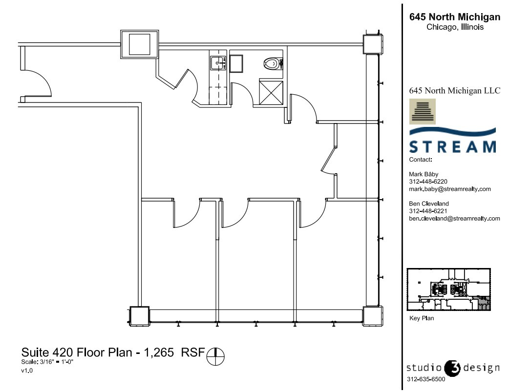 645 N Michigan Ave, Chicago, IL en alquiler Plano de la planta- Imagen 1 de 1