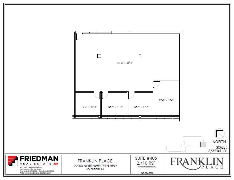 29200 Northwestern Hwy, Southfield, MI en alquiler Plano de la planta- Imagen 1 de 3