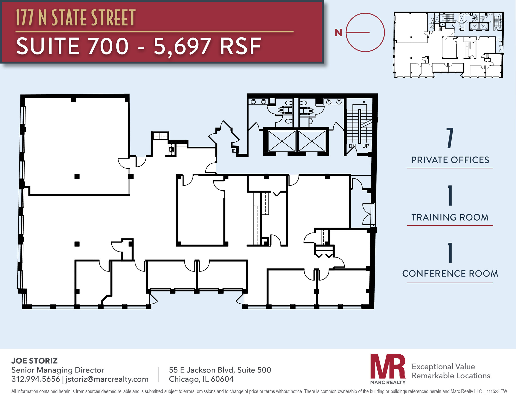 177-191 N State St, Chicago, IL en alquiler Plano de la planta- Imagen 1 de 9